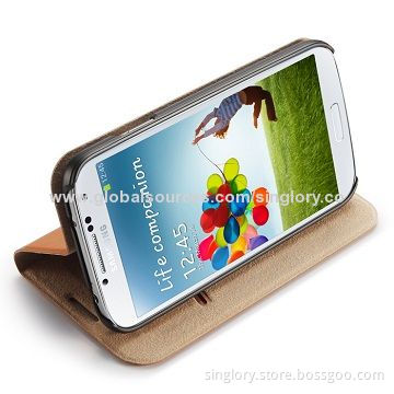 Flip Leather Mobile Case for Samsung Ace Style LTE with Credit Card Holder and Stand